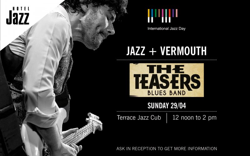 Cartel promocional del concierto de The Teasers Blues Band en Hotel Jazz