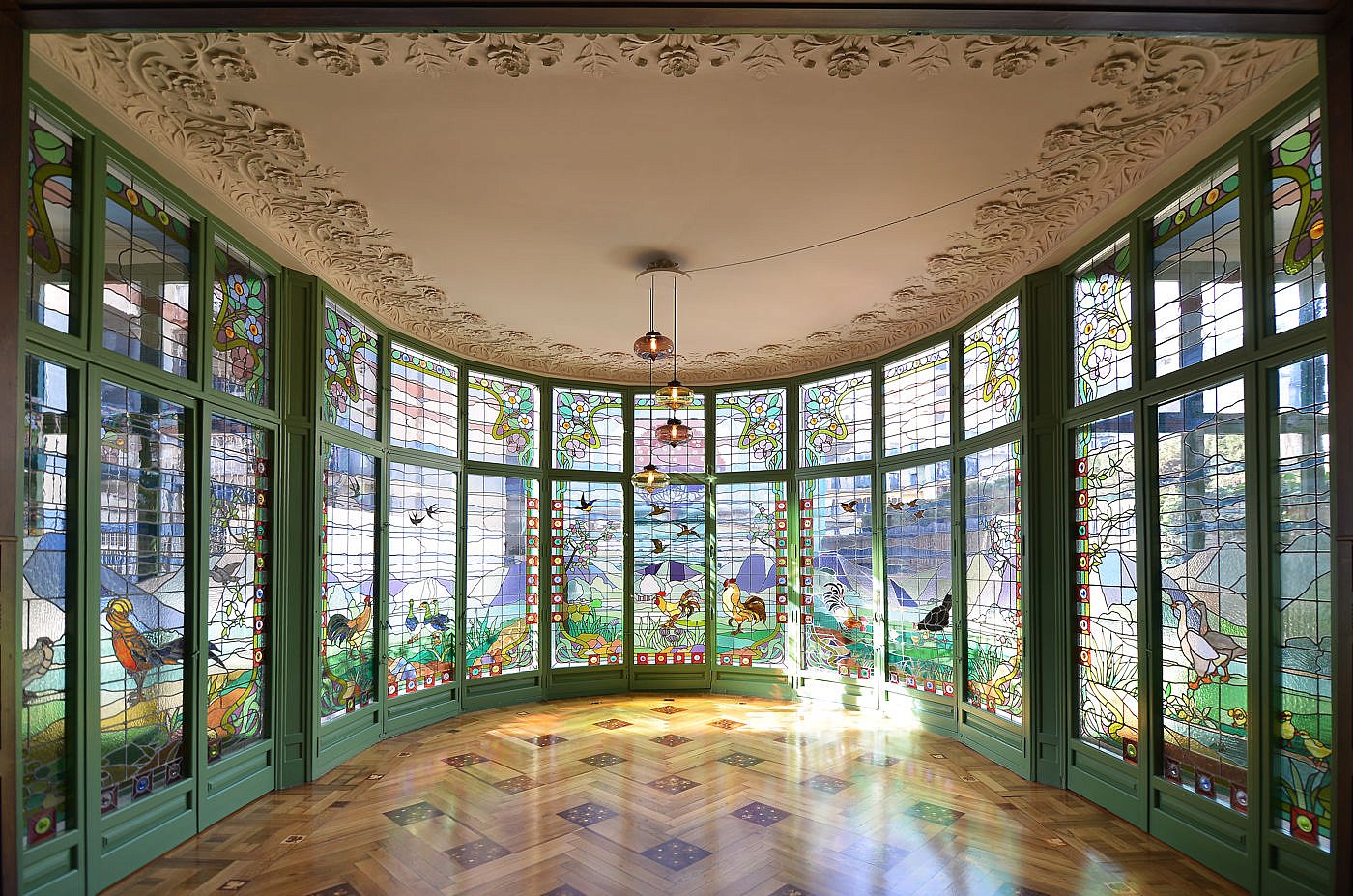 Imagen del interior de la Casa Lleó i Morera
