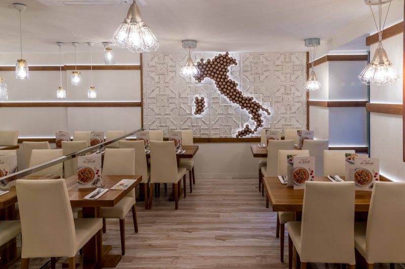 Interior Restaurant La Tagliatella en edifici La Rotonda